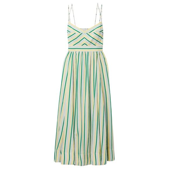La Ligne Dresses & Skirts - La Ligne Striped Green Tracy Maxi Dress Size XS